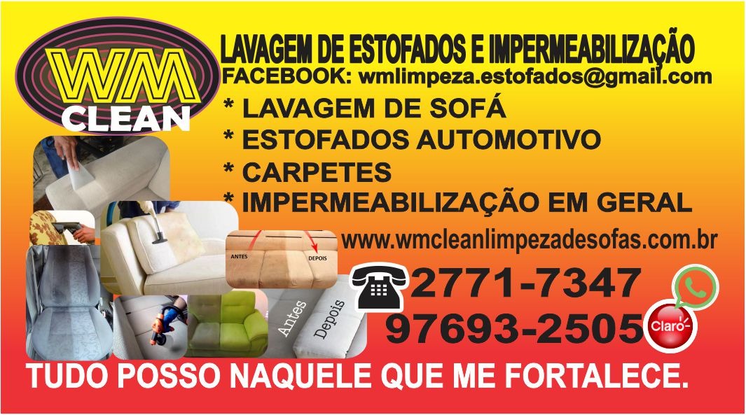 Logo de Limpeza de Sofá no Recreio dos Bandeirantes